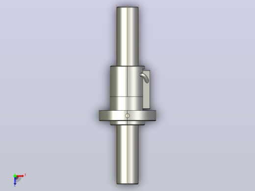 CTF3225-1.5滚珠丝杆3D模型俯视缩略图