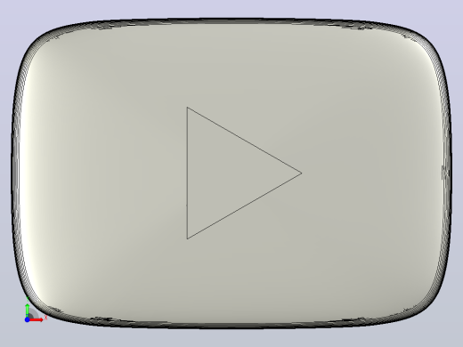 YouTube Play按钮固定板徽标前视缩略图