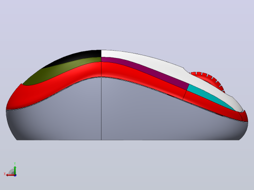 使用solidworks 对罗技鼠标进行表面建模后视缩略图
