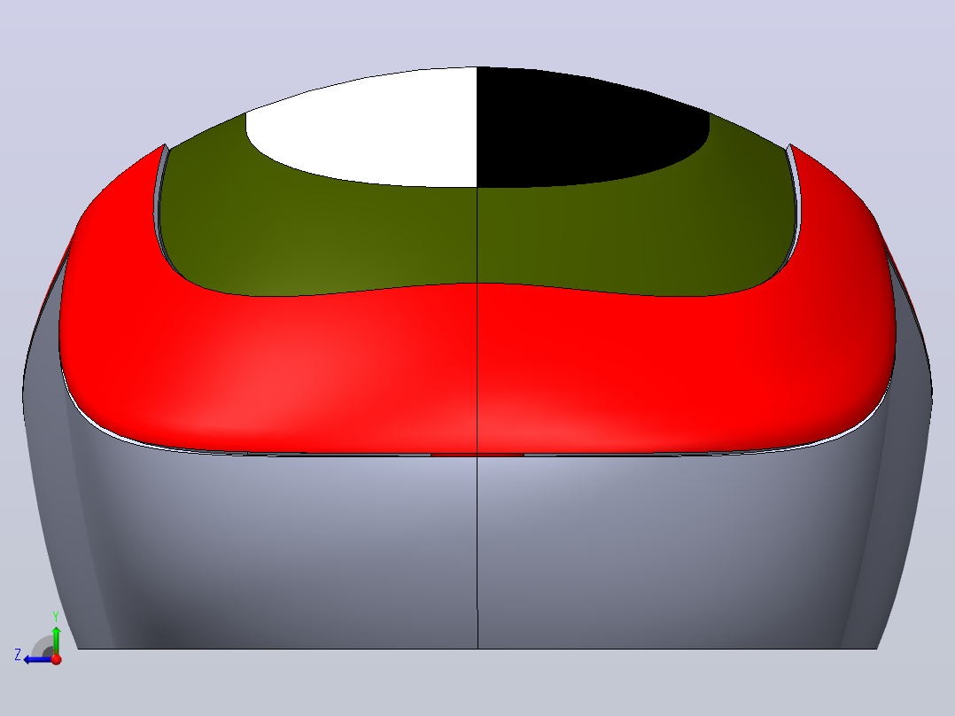 使用solidworks 对罗技鼠标进行表面建模右视图