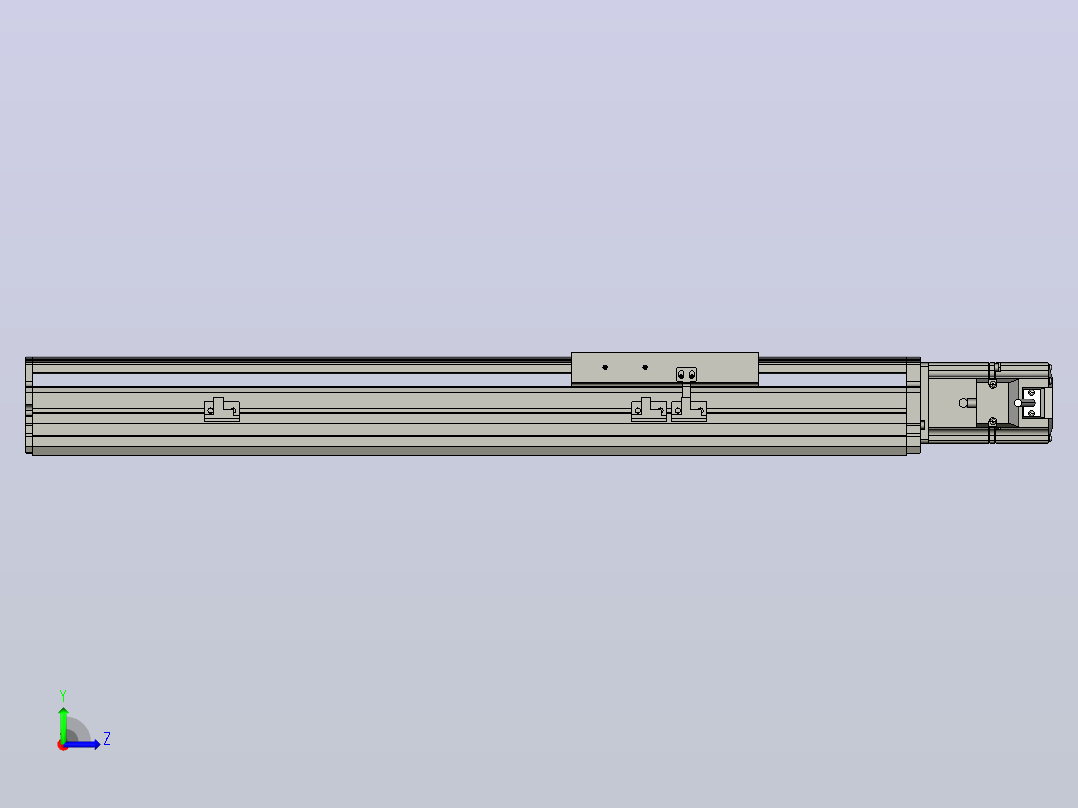 MT136BS半封闭丝杆滑台[MT136BS.L#.350.BC.P40.C3]左视图