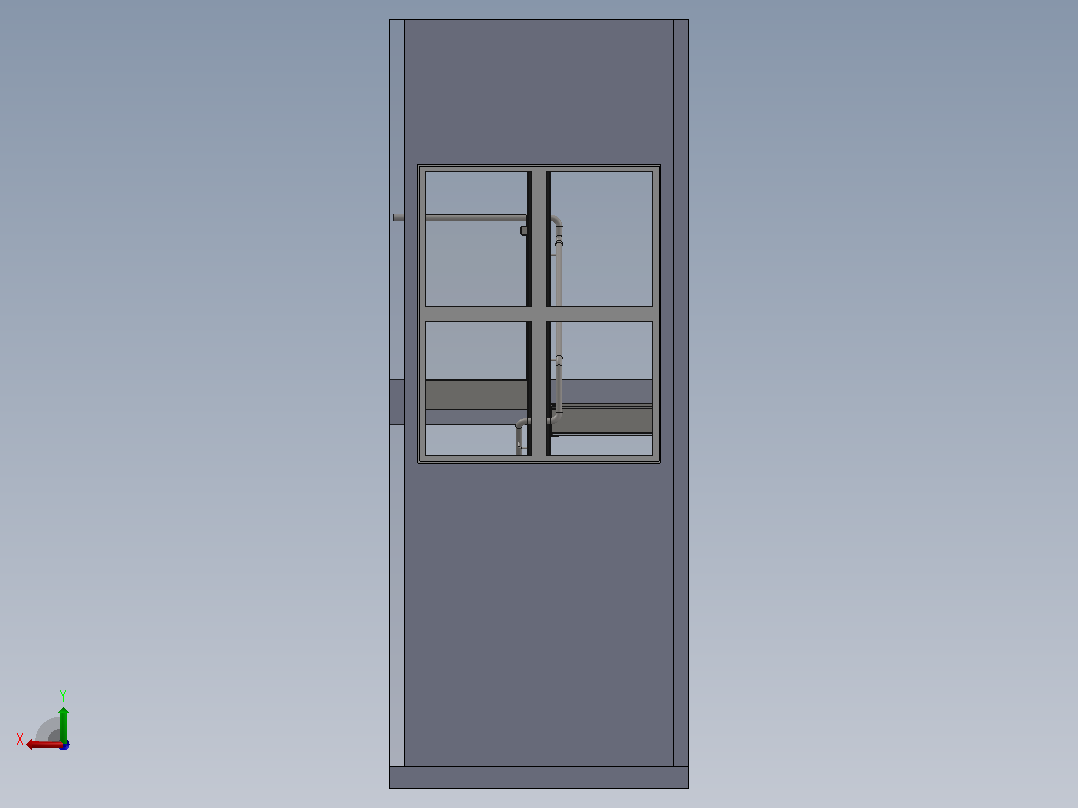 设计楼梯-楼梯后视图