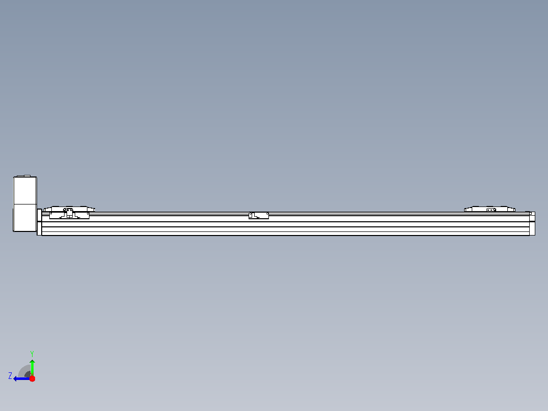 皮带直线轴双滑块型TPA-GCBS-80-P60-L475-RU-M20-N3右视图
