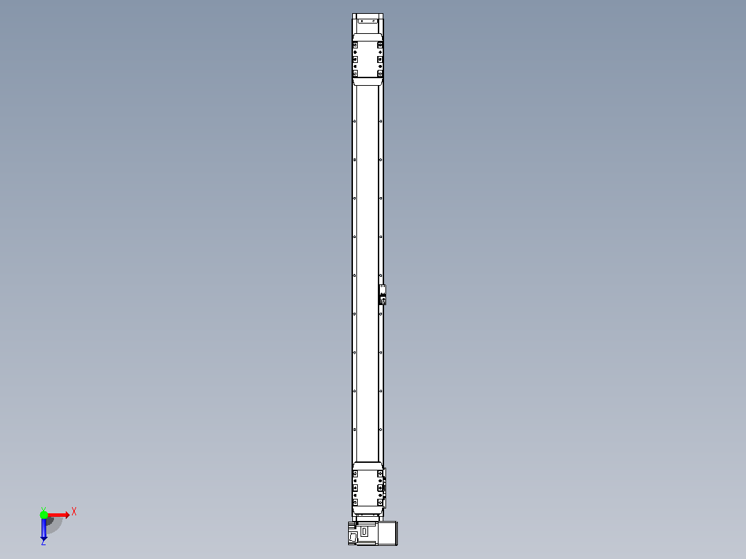 皮带直线轴双滑块型TPA-GCBS-80-P60-L475-RU-M20-N3俯视图