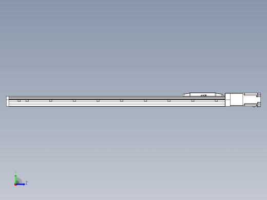 滚珠丝杠直线轴内置导轨TPA-GCR-170-2510C-L1100-M-M75-N3左视缩略图