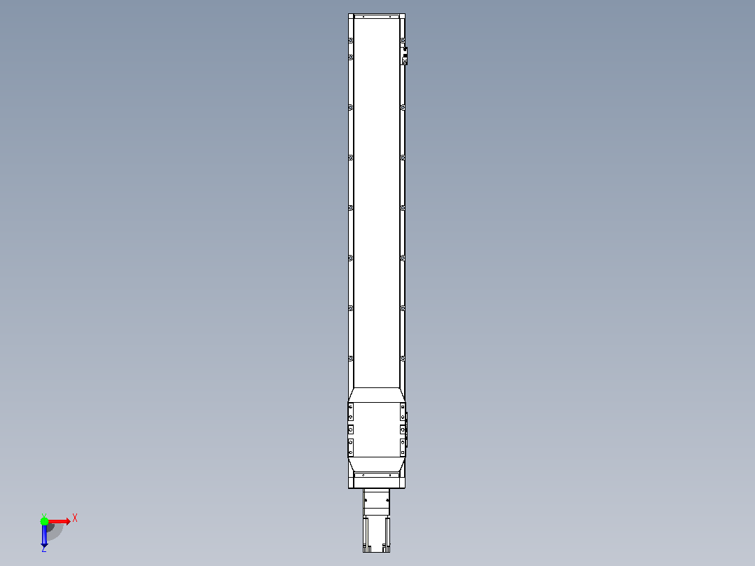 滚珠丝杠直线轴内置导轨TPA-GCR-170-2510C-L1100-M-M75-N3俯视图