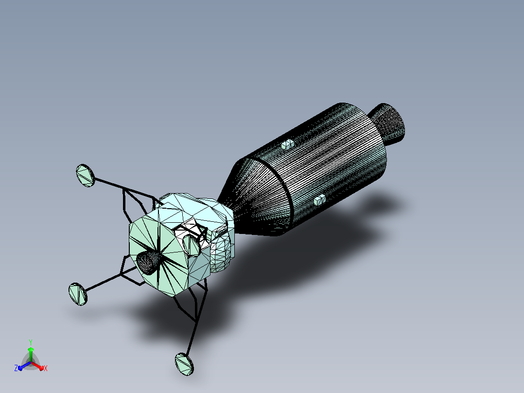 NASA 登月计划正等轴测图