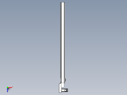 皮带直线轴半封闭可选导轨TPA-HNB-85S-90-L1300-ML-C-P20-N3俯视缩略图