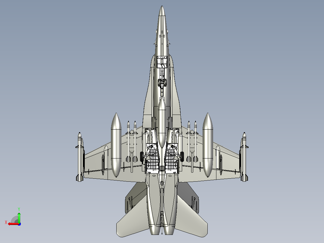 f15-hornet STP飞机后视图