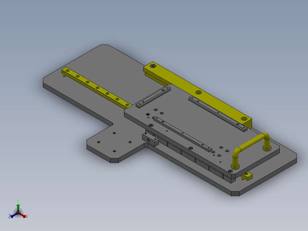 滑动位置分度机构1正等轴测图