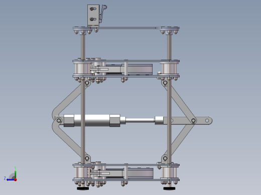 气动爬杆机器人