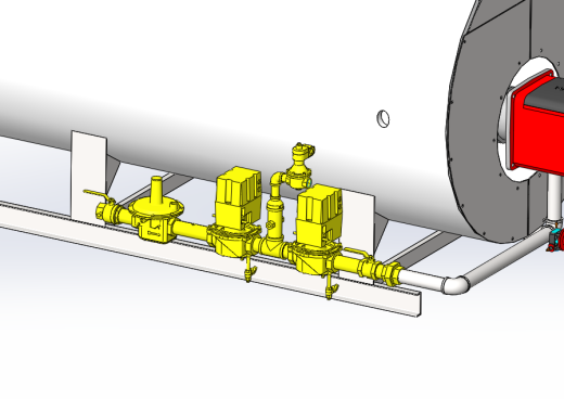 火管式锅炉详细3d模型3D模型缩略图