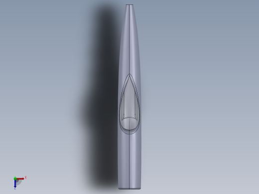 螺旋桨飞机3D模型俯视缩略图