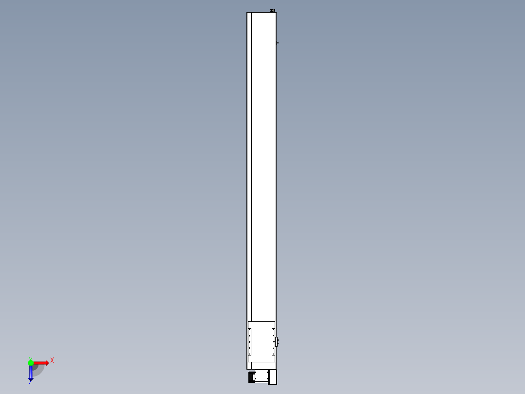 Toyo东佑达直线模组-ECB22-L40-2200-RD-M75-C4俯视图