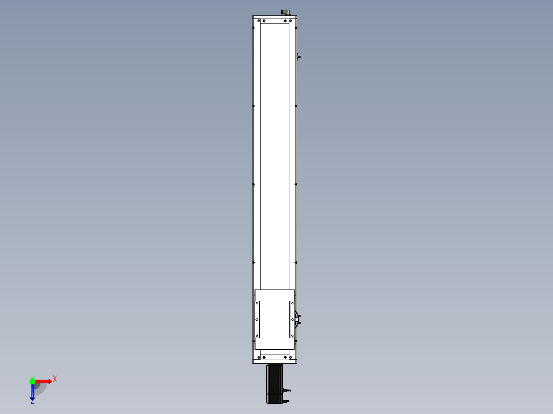 Toyo东佑达直线模组-ECH17-1000-BC-400W+煞車俯视图