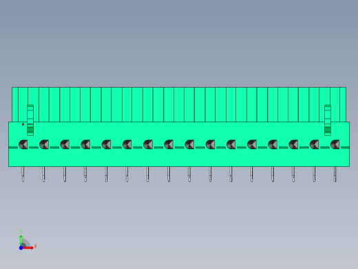 DEGSON 2EDG 系列 5.0mm 可插拔接线端子组-2EDGB-5.0-16P-14-00AH前视缩略图