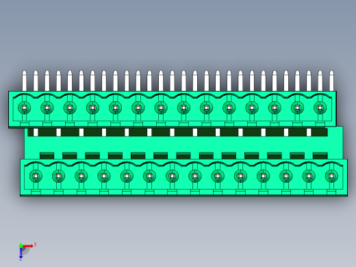 DEGSON 2EDG 系列 5.0mm 可插拔接线端子组-2EDGRTC-5.0-28P-14-00AH俯视缩略图