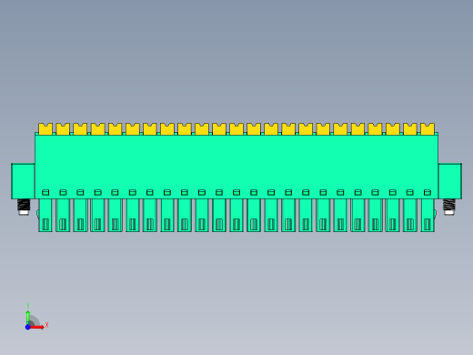 DEGSON 15EDG（公头） 3.5mm 螺钉锁紧，插拔式接线端子 FullPack-15EDGKNM-3.5-23P-14-00AH前视缩略图