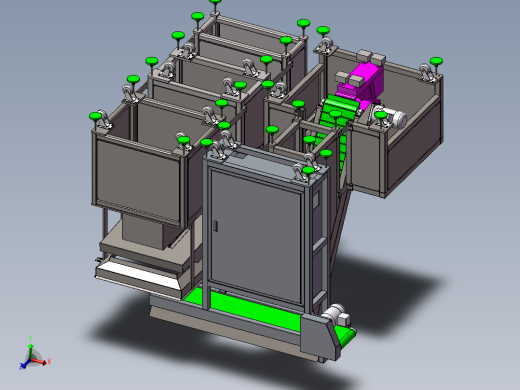 全自动胡萝卜加工切片机3D模型