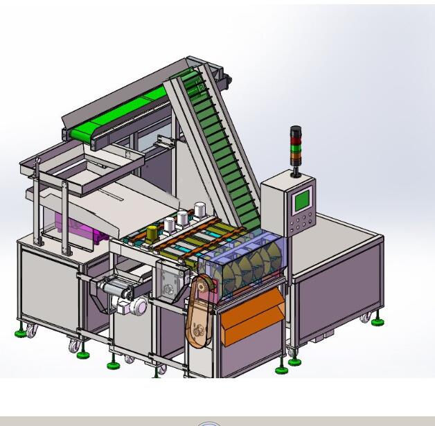 全自动胡萝卜加工切片机3D模型