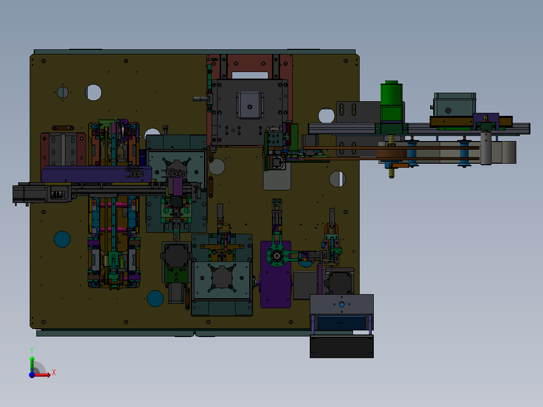 连接器组装机前视图
