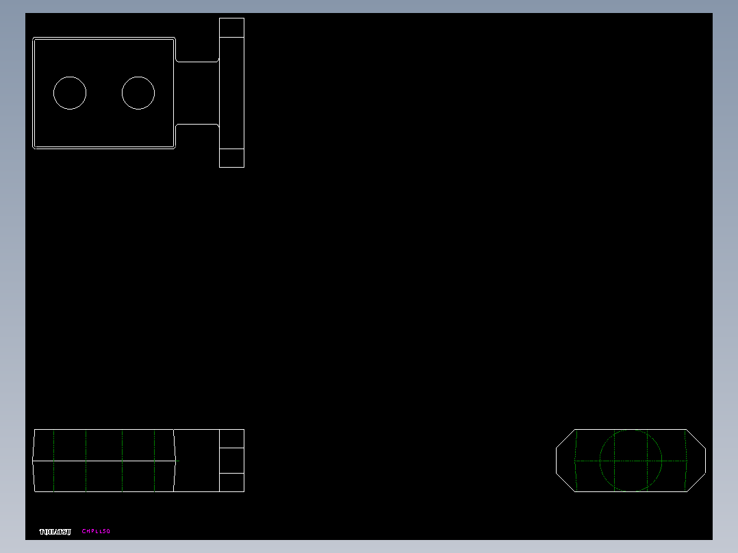 吊模塊(大頭)CHPLL-2D多系列多零件图纸模型