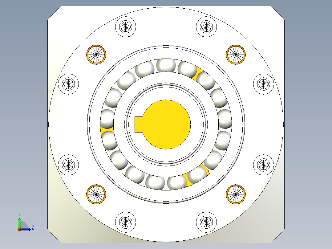 直齿孔PLE120-L1-LC 22-110-145-M8.stp左视图
