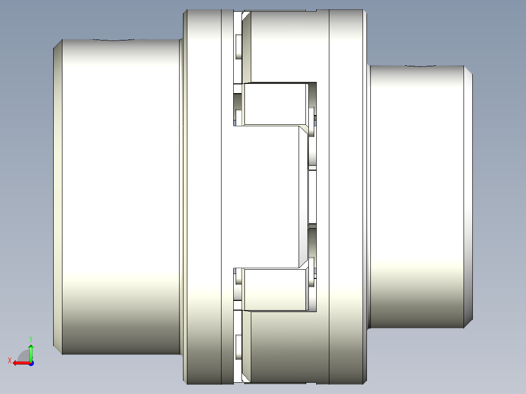 12个可定制尺寸的联轴器系列后视图