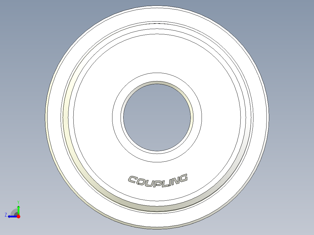 12个可定制尺寸的联轴器系列右视图