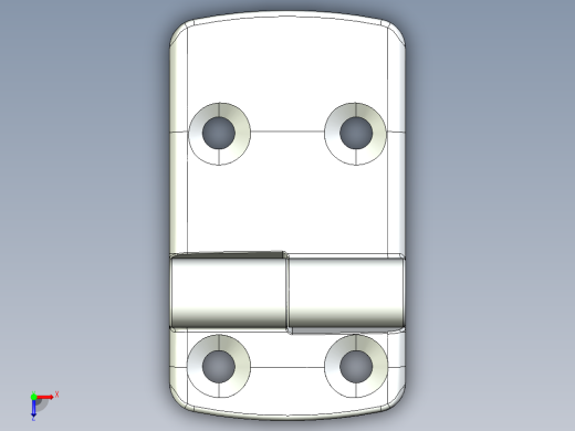 型材-KJN 25-60 DETACHABLE COMBI HINGE RIGHT 095K2560R00俯视缩略图