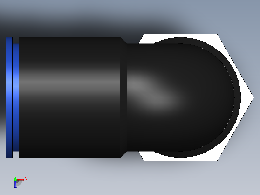 Ø12 x 3-8G COTOVELO 90° MACHO GIRAT. (C02471238)俯视图