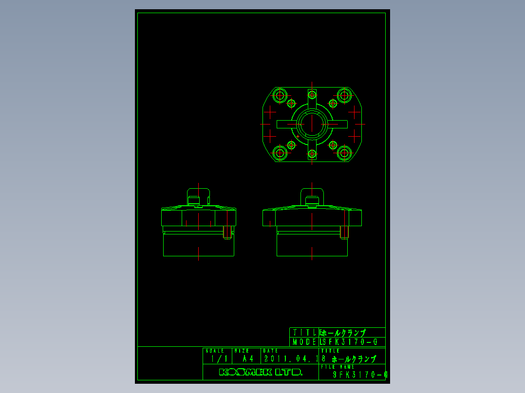 KOSMEKSFK3170-G多系列多零件图纸模型多系列多零件图纸模型