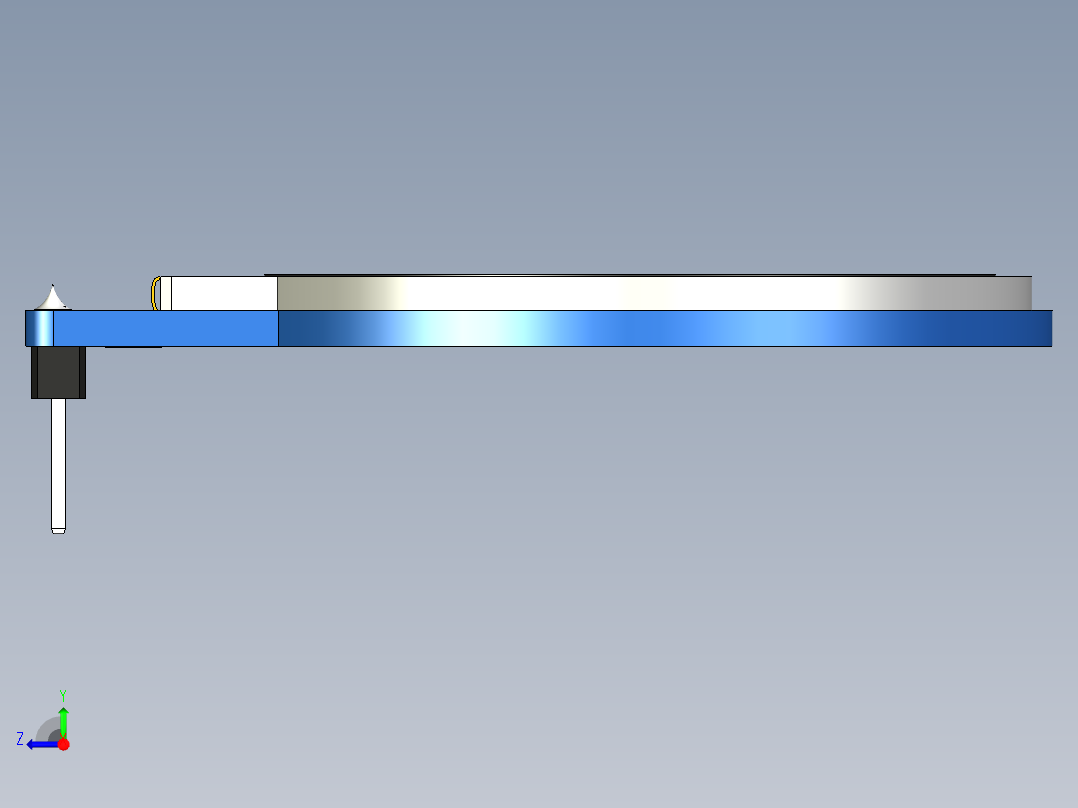 1.28 英寸圆形 TFT LCD 显示屏4 线 SPI 接口右视图