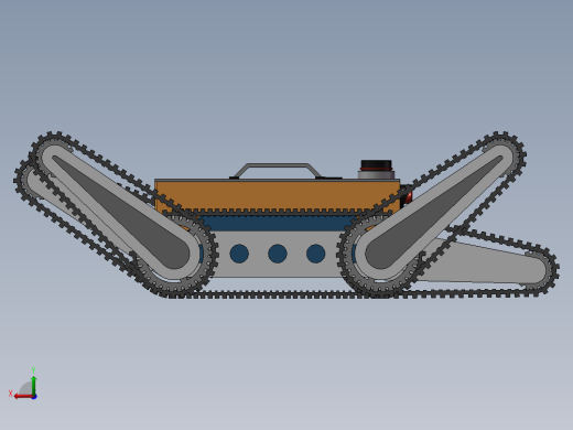 极限地形爬楼梯履带车后视缩略图