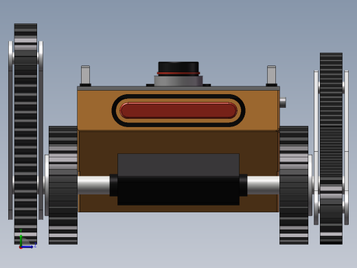 极限地形爬楼梯履带车左视缩略图