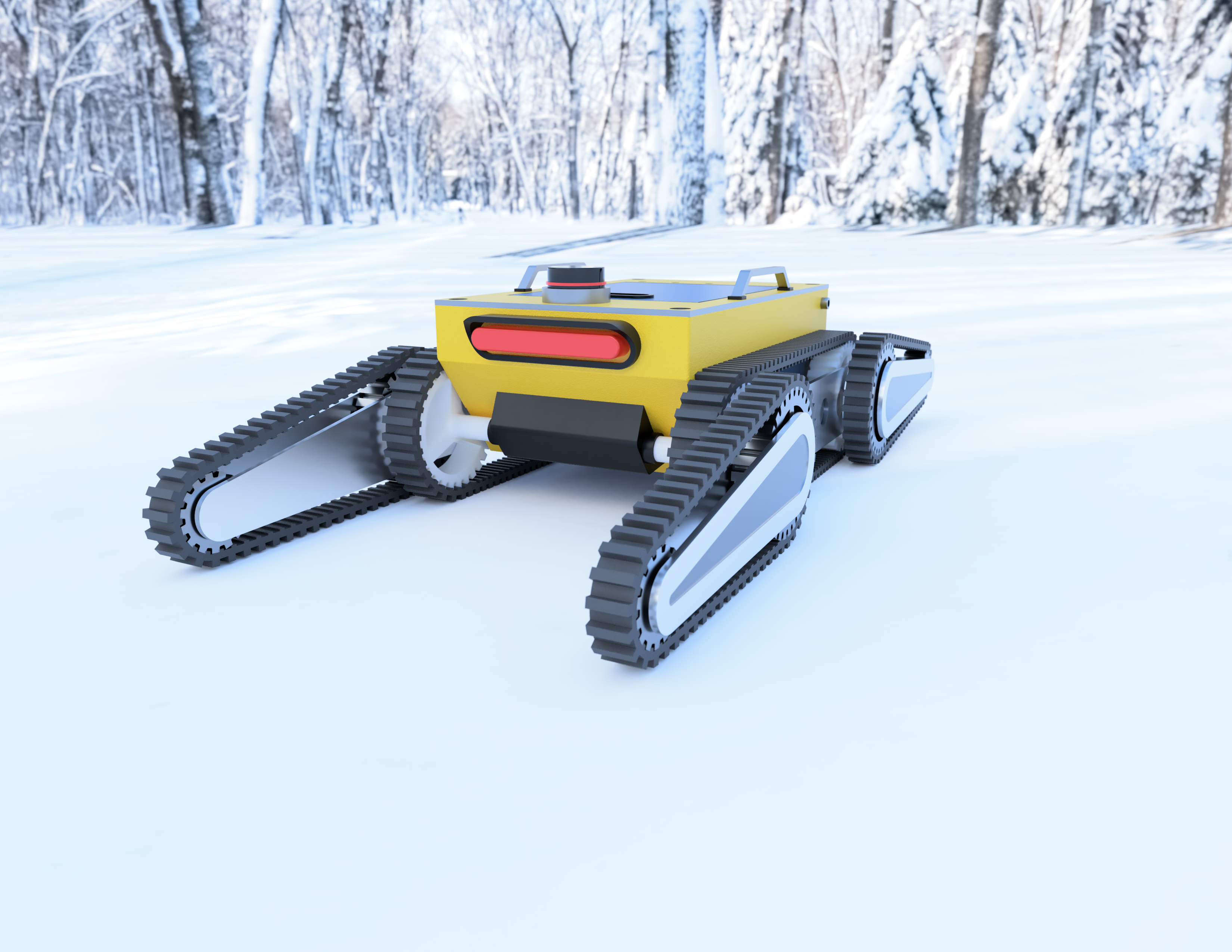 极限地形爬楼梯履带车