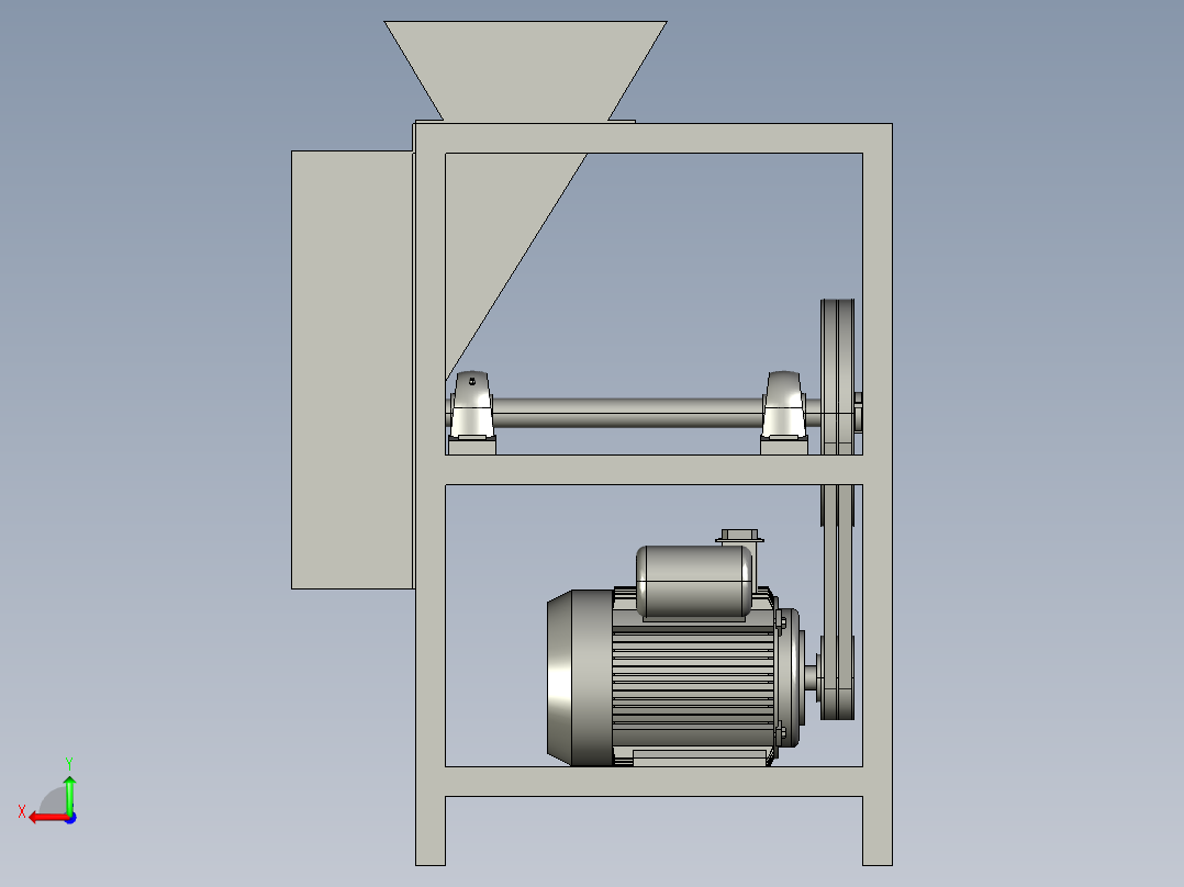 苹果切片机后视图