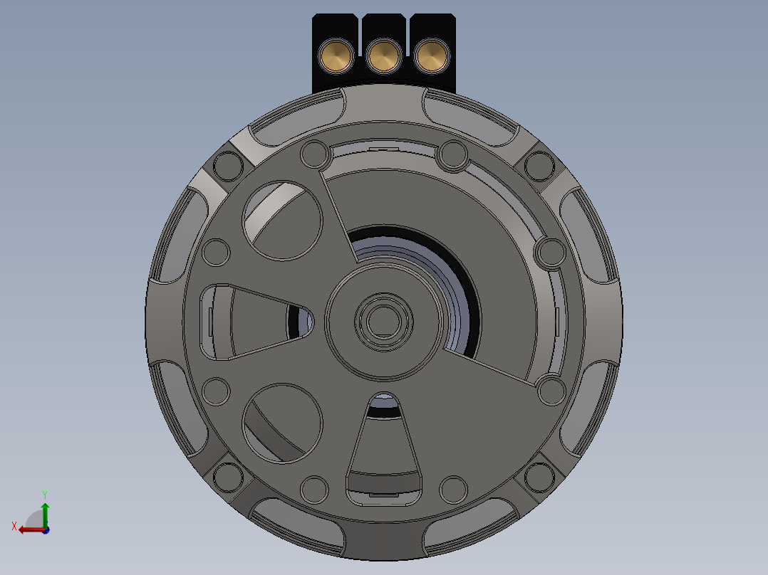 感应电机后视图