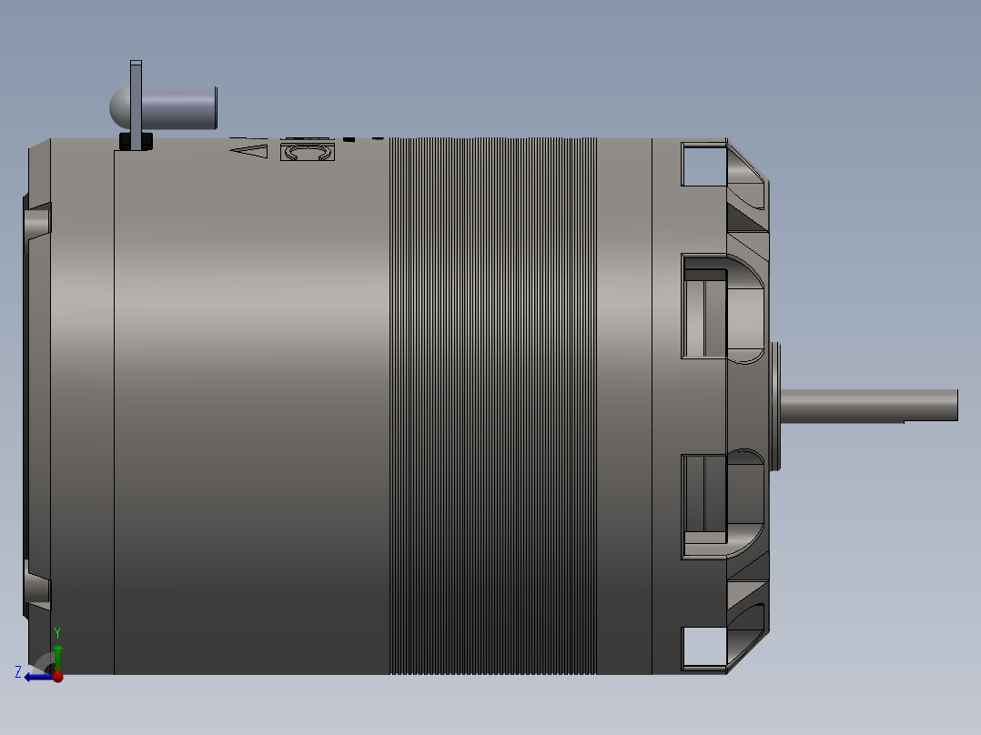 感应电机右视图