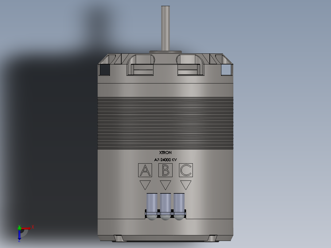 感应电机俯视图