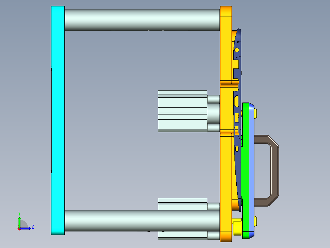 x555-top-笔记本CNC工装夹具三维模型cnc1左视图