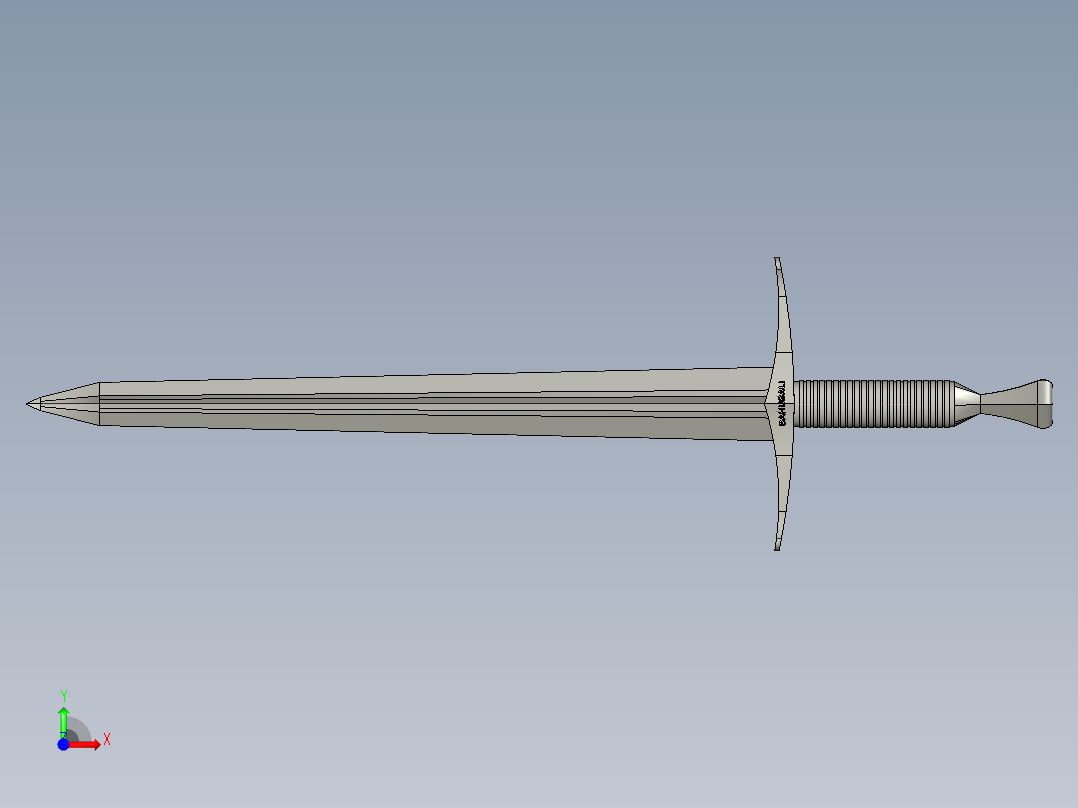 剑、宝剑(22)前视图