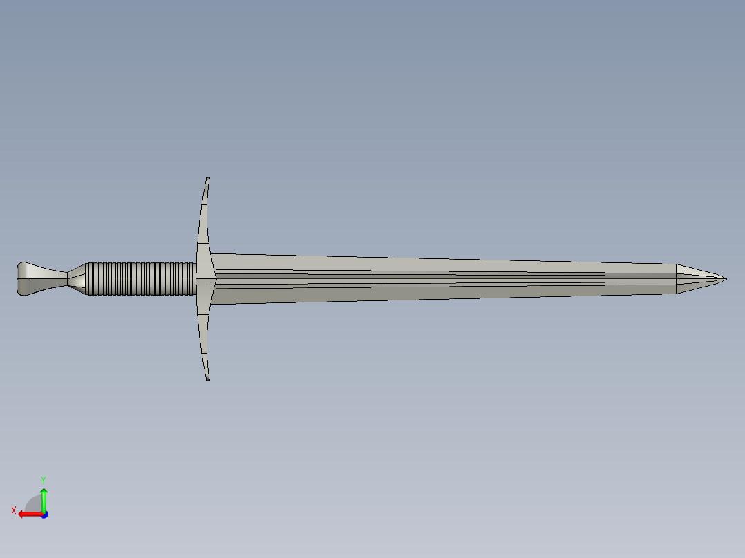 剑、宝剑(22)后视图