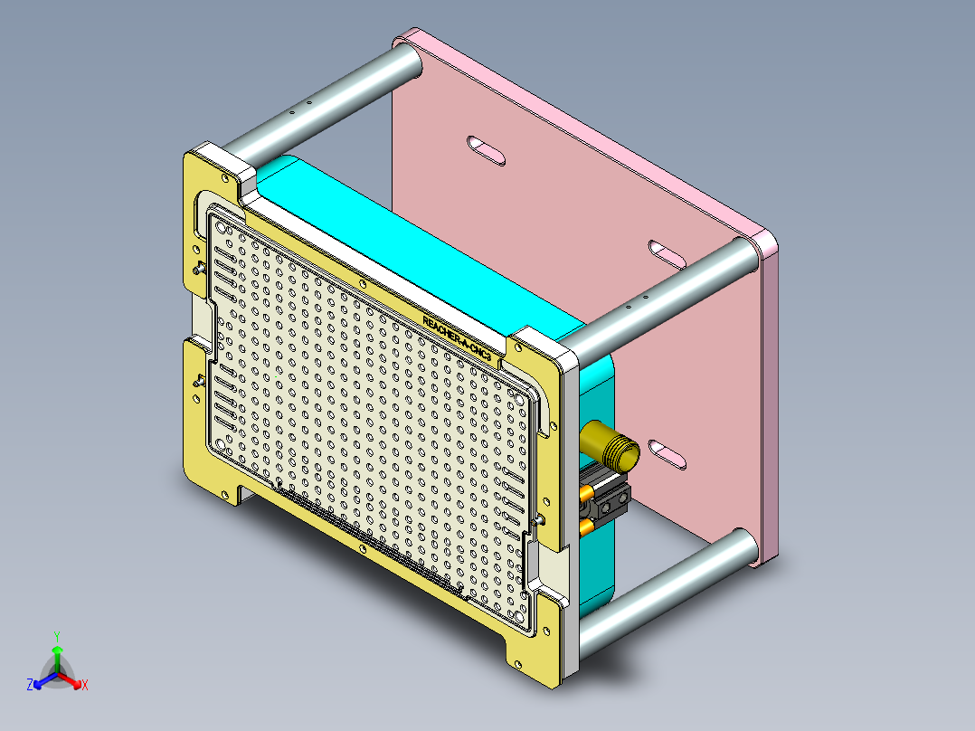REACHER-A-笔记本CNC工装夹具三维模型cnc3-0912正等轴测图