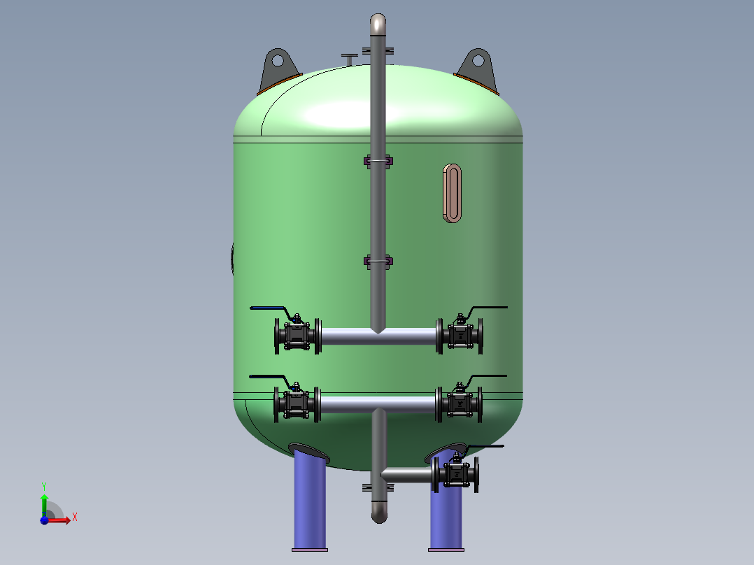 锰砂过滤器2024.7.23前视图