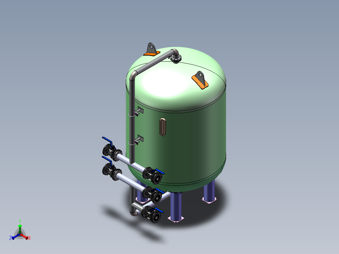 锰砂过滤器2024.7.23正等轴测图