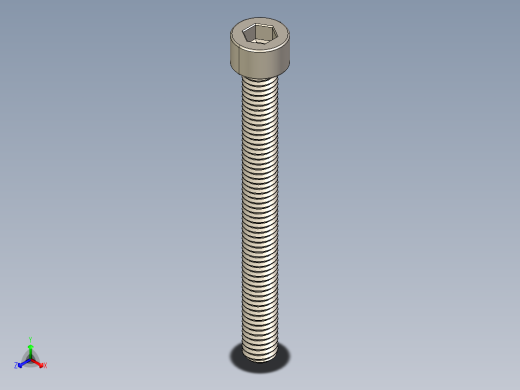Screw_DIN_912_M6x60F_A2.STEP公制内六角螺钉