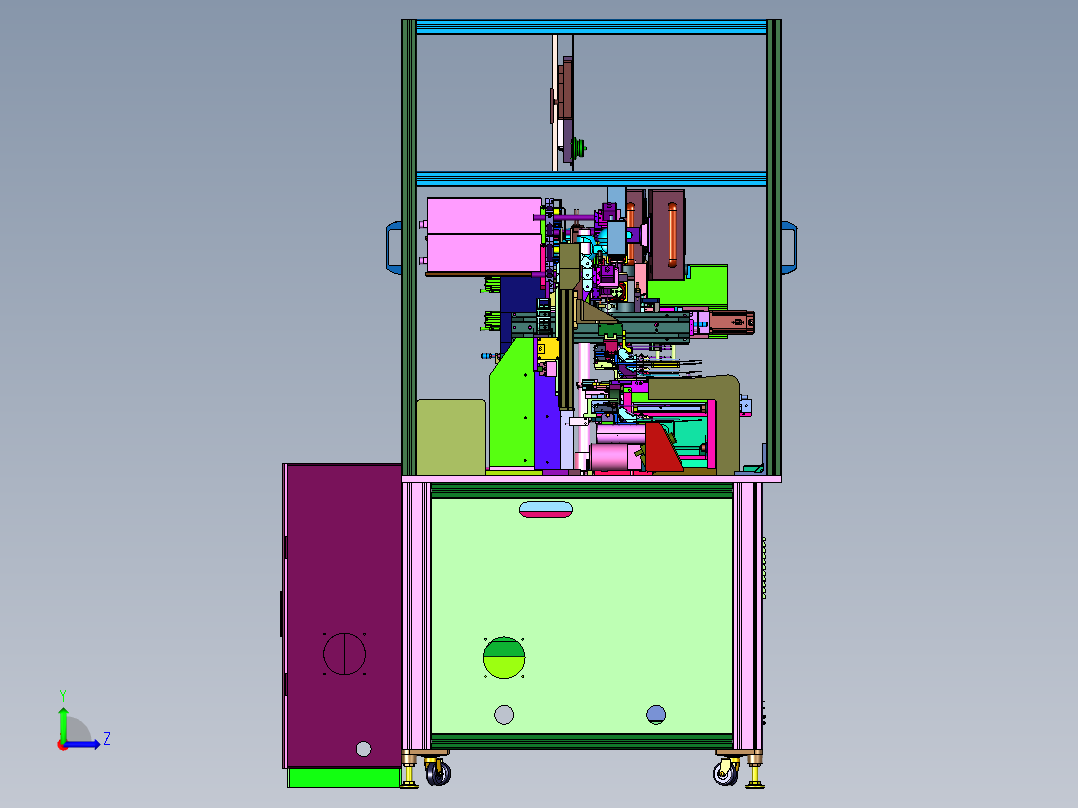 电子产品线束辅助焊锡装置左视图