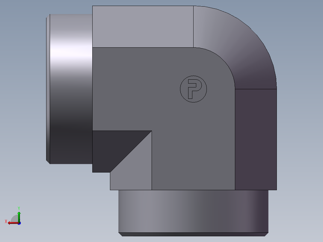 弯接头-W、1C9-52后视图