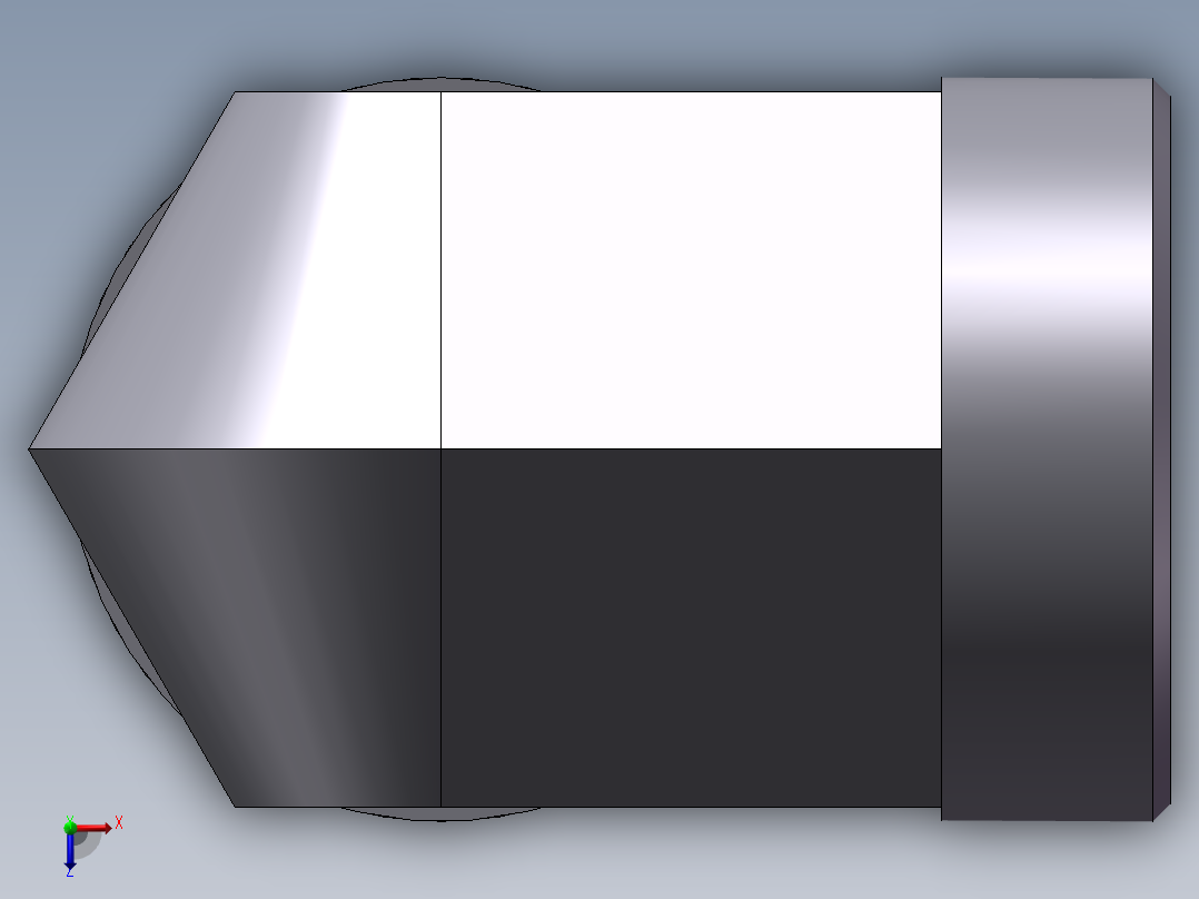 弯接头-W、1C9-52俯视图